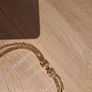 Gold-plated double pendant length 42 cm (16 '') Postage included Image 3