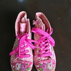 Girls Lelli Kelly pink high-top trainers