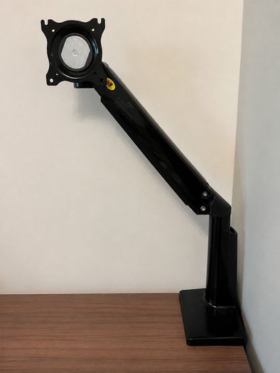 NB North Bayou F37 Full Motion Gas Strut Monitor Arm (24"-37", 4-12kg) + USB Ports