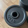 2x 9kg cast iron dumbbells Image 7