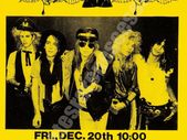 Guns n Roses Music Machine Los Angeles 1985 concert poster with ticket reproduction print