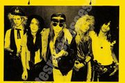 Guns n Roses Music Machine Los Angeles 1985 concert poster with ticket reproduction print