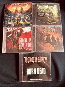 Mix of metal CDs Exodus, Body Count, Turisas, Machine Head, Krisiun