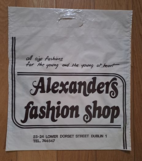 1980s plastic shopping bags
