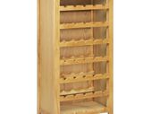 Wine Cabinet 56x32x110 cm Solid Oak Wood