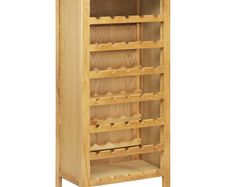 Wine Cabinet 56x32x110 cm Solid Oak Wood