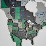 3D Premium Wooden World Map with Country Borders Country Names Capital Names US and Canada Borders and Names World Biggest City Names World Biggest Rivers World Biggest lakes World Main Roads 3D Map Effect Image 3