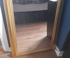 Gold frame mirror