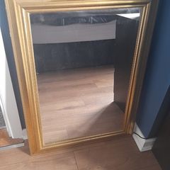 Gold frame mirror