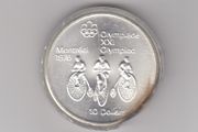 Canada,10 Dollar 92.5% Silver Coin, Montreal Olympics 1976 In Capsule,(no. G13)
