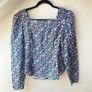Other Stories Romantic French Style Floral Blouse Puff Sleeve Image 6
