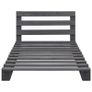 Pallet Bed Frame Grey Solid Pine Wood 90x200 cm Image 3