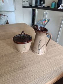 milk jug and sugar bowl set