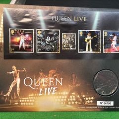 Queen Live 5 Pound Coin Royal Mint BU