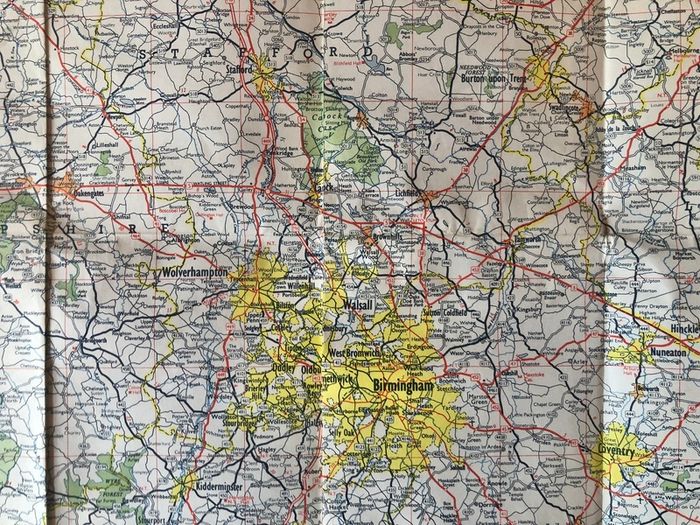 Vintage Esso UK Map & Travel Guides