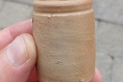 Vintage stoneware ink bottle