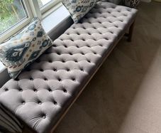 Ventura interiors velvet ottoman
