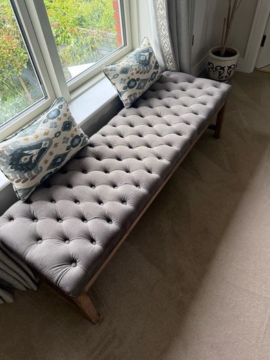 Ventura interiors velvet ottoman