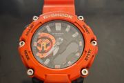 Casio G-Shock GA-2200M-4A Men's Watch, Waterproof, Quartz, Ana-Digi, Carbon, Orange, Black, Modern