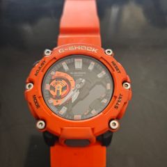 Casio G-Shock GA-2200M-4A Men's Watch, Waterproof, Quartz, Ana-Digi, Carbon, Orange, Black, Modern