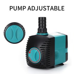 New 3/6/10/15 / 25W Aquarium Water Pump Tank Ultra-Quiet Submersible Water Fountain Plug Pump Filter Fish Pond Fountain