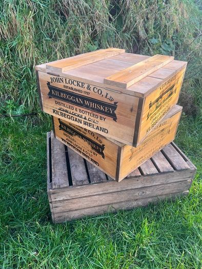 Vintage John Locke Kilbeggan Whiskey Crates 125 each