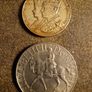 Commemorative Coronation Medallion and Coin Image 2