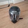 hjc matt black helmet Image 2