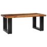 Coffee Table 100x50x40 cm Solid Teak Wood and Polyresin Image 9