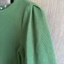 Vanilia long sleeve green top, waffle fabric, size 10 Image 3