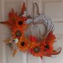 35cm Autumnal door wreath Image 3