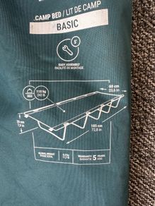 Camping bed