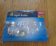 50 Wat Halogen Light Bulbs  x 2 for sale