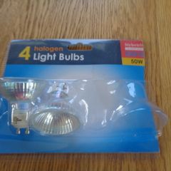 50 Wat Halogen Light Bulbs  x 2 for sale