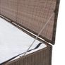Garden Storage Box Brown 120x50x60 cm Poly Rattan Image 3