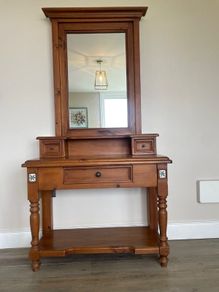 Hall table and mirror