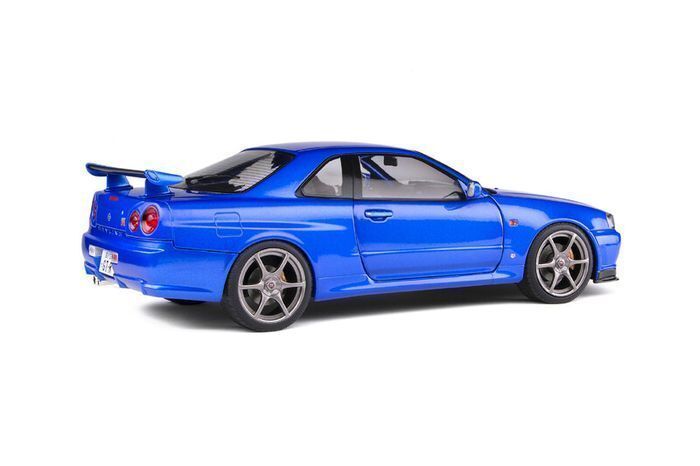 Nissan Skyline GT-R R34 Metallic Blue - New in Box - 1/18