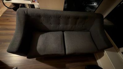 Grey 2-Seater Sofa and Single Armchair Set