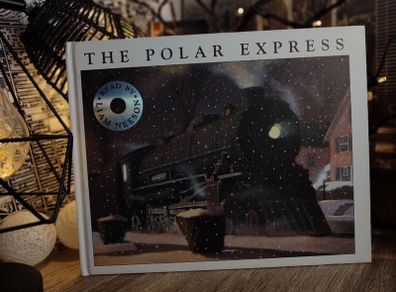 The Polar Express ! by Chris Van Allsburg ! CHEAPEST COPY ONLINE ! with CD read by Liam Neeson ! 2017 ! by Andersen Press !