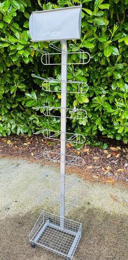 Silver Shop Display Stand
