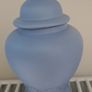 Vintage light blue Jasperware urn Image 2