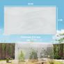 6 X 10m Heavy Duty (150um/6mil) Polypropylene Greenhouse Cover Replacement, UV Resistant Waterproof Plastic Polytunnel Cover, Clear Image 4