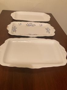 3 Fine Bone China Sandwich,Cake Plates