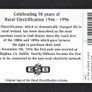 1996 Ireland 50 unit rural electrification in Ireland (1946-1996) by the Electricity Supply Board (E.S.B). The first electricity pole as part of this scheme was erected in Kilsallaghan, Dublin on November the 5th 1946. (Gemplus GEM1) Call Card Used. Telec Image 2