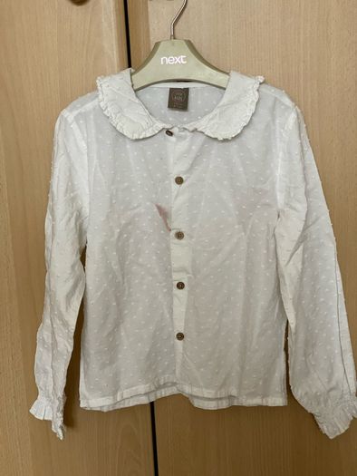 white long sleeve shirt girl 6/7 years 122cm