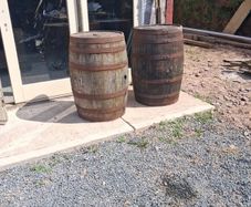 whiskey barrels