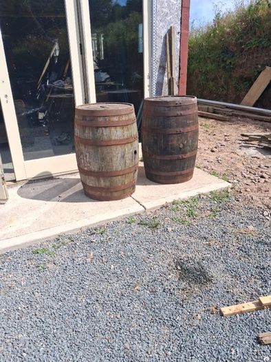 whiskey barrels