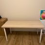ikea desk 140x60 adjustable legs cable organizer Image 2
