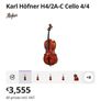 Karl Hofner full size H4/2 Cello Image 7