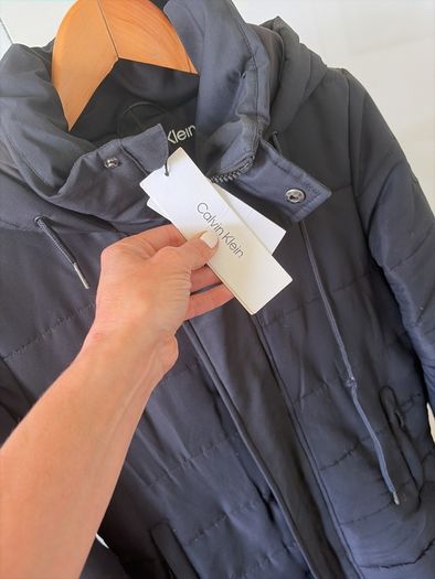 Calvin klein black 3/4 coat